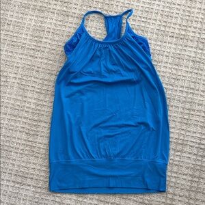 lululemon athletica Blue Racerback Tank Top
